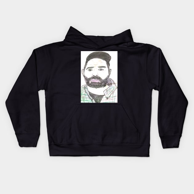 Rob Delaney fan art Kids Hoodie by SaifsArt